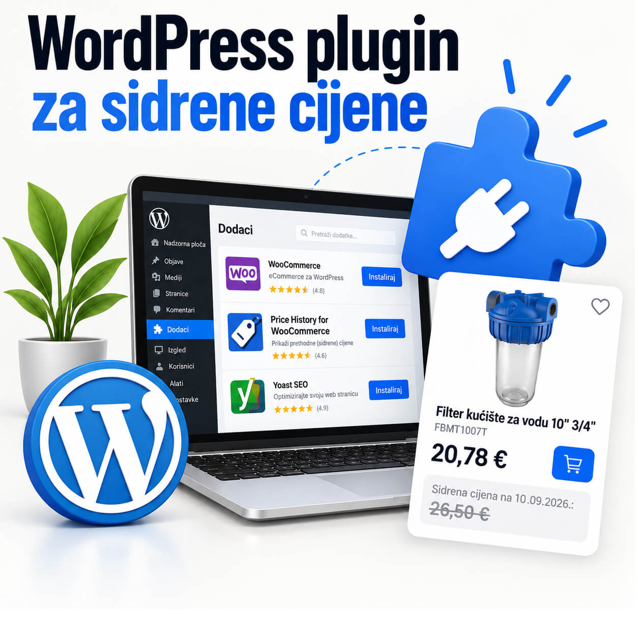 Sidrena cijena wordpress plugin