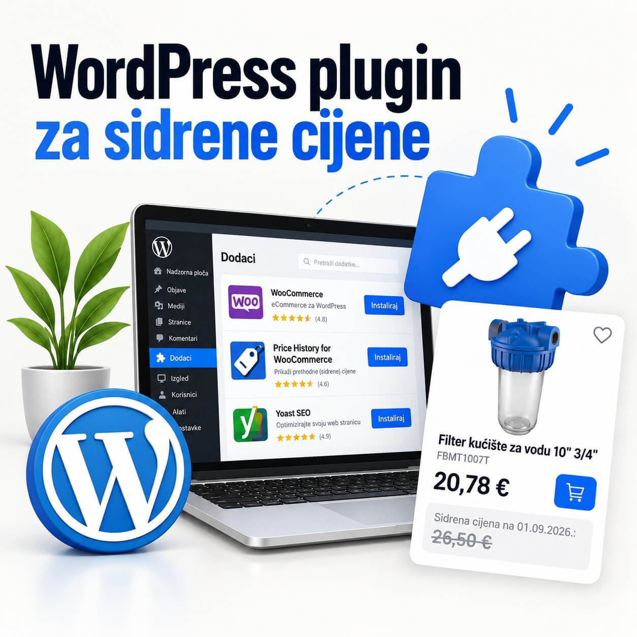 Sidrena cijena wordpress plugin